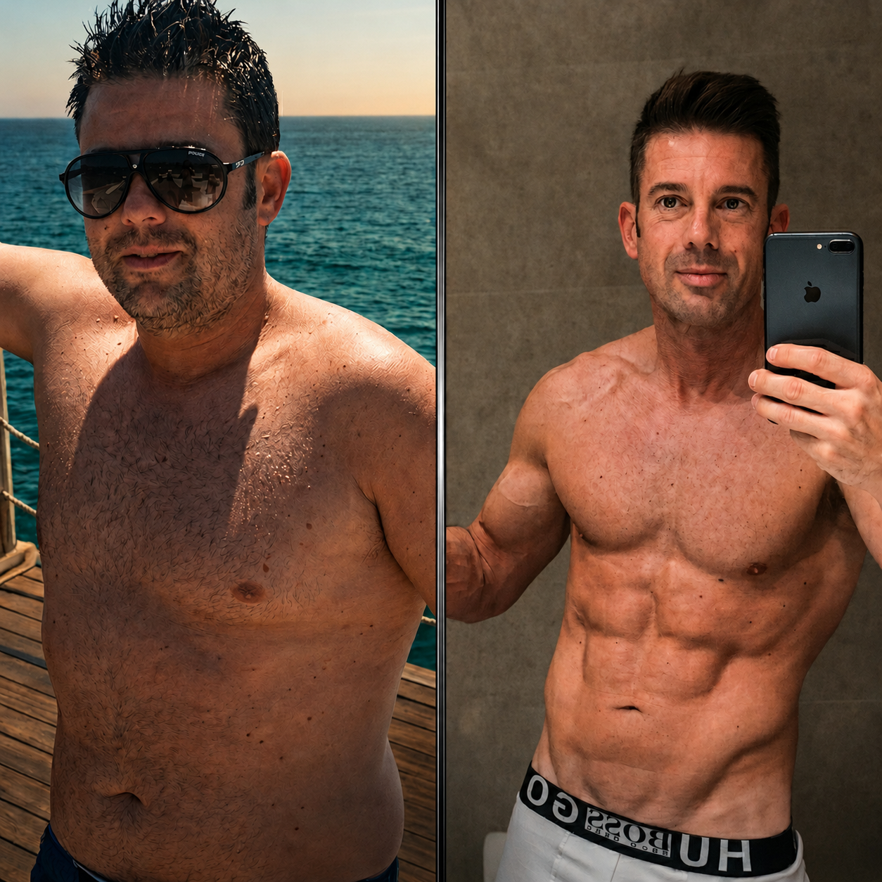 Transformación real — antes y después, Álvaro Fernández Roberts